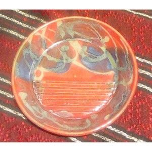 Susan Rodrigue Pottery Handmade 7" Garlic Mincer Plate Signed